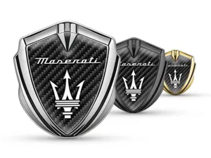 Maserati Metallico Emblema Badge Stile Minimal Universale